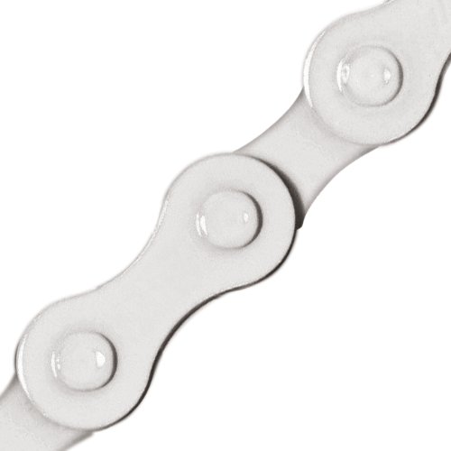 KMC Z410 Bicycle Chain (1-Speed, 1/2 x 1/8-Inch, 112L, White)
