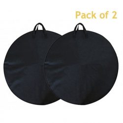 Weanas 2pc MTB Mountain Road Bike Cycling Soft Wheel Bag, Transport Cover Bag, Bike Travel Cases ...