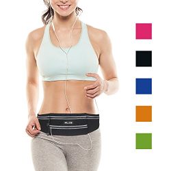 MILIDE Running Belt Waist pack for iphone x 8 7 plus With Reflective Strips Runner Workout | Wat ...
