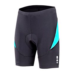 beroy Bike Shorts With 3D Gel Padded,Womens Padded Bike Shorts(L,Blue)