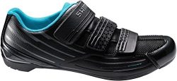 Shimano SH-RP2 Women’s Touring Road Cycling Synthetic Leather Shoes, Black, 39
