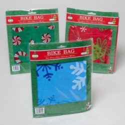 1 Plastic Christmas/Holiday Bike Gift Bag, 60×72