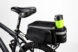 TopSun Roswheel Rear Seat Trunk Bag Handbag Bag Pannier for Bicycle Black