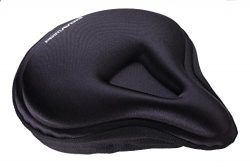 Bike Large Gel Seat Cover for Women—Comfort Cushion for Exercise Bike, Spinning and Mountain Bik ...