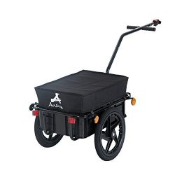 Aosom Enclosed Bicycle Cargo Trailer – Black