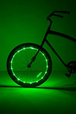 Brightz, Ltd. Wheel Brightz LED Bicycle Accessory Light (for 1 Wheel), Green