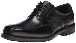 Rockport Men’s Style Leader 2 Bike Toe Oxford Black Waxed Calf 12 W (EE)-12 W