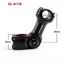 Bike Handlebar Stem Adjustable 0 ~ 60 Degree, Outdoor Sports Cycling Components 25.4mm / 31.8mm  ...