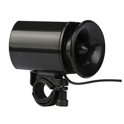 Bike Alarm Bell Horn, Inkach Ultra Loud Speaker Black Electronic Bicycle 6Sounds Alarm Bells Bik ...