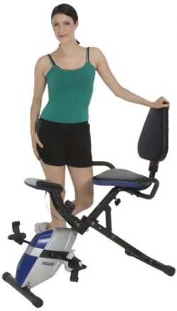 ProGear 190 Compact Recumbent Bike with Heart Pulse Sensors