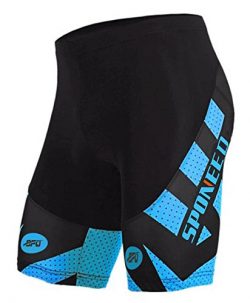 Sponeed Men’s Cycling Shorts Padded Compresson Biking Short Pants Underwear 4D COOLMAX Gel ...