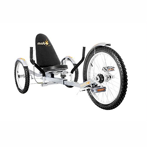 Mobo Triton Pro Recumbent Tricycle for Men & Women. 3-Wheeled Bike. Cruiser Lowrider Trike