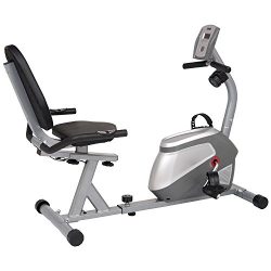 Body Champ BRB852 Magnetic Recumbent Exercise Bike, Black/Silver