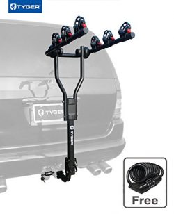 Tyger Auto TG-RK3B101S 3-Bike Hitch Mount Bicycle Carrier Rack | Free Hitch Lock & Cable Loc ...