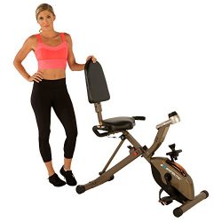 Exerpeutic GOLD 525XLR Folding Recumbent Exercise Bike, 400 lbs