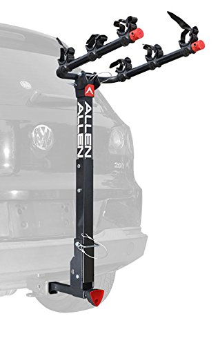 Allen Sports Deluxe Locking Quick Release 3-Bike Carrier for 2 in. & 1 4 in. Hitch
