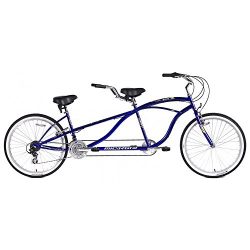 Micargi Island Tandem Bicycle, Blue, 26-Inch