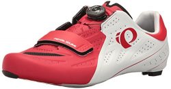 Pearl Izumi Men’s Elite Road V5 Cycling-Footwear, White/True Red, 45.5 EU/11.2 D US