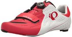 Pearl Izumi Men’s Elite Road V5 Cycling-Footwear, White/True Red, 45 EU/10.8 D US