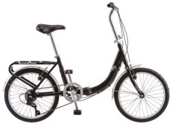 Schwinn 20-Inch Loop Folding Bike, Black