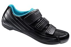 Shimano SH-RP2 Women’s Touring Road Cycling Synthetic Leather Shoes, Black, 42