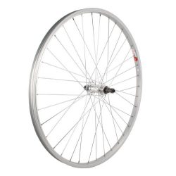 Sta-Tru Silver Alloy ATB 6-7 Speed Freewheel Hub Quick Release Rear Wheel (26X1.5-Inch)