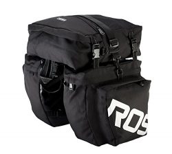 Roswheel 14892 3 in 1 Multifunction Bike Bicycle Rear Rack Panniers Back Seat Cargo Trunk – ...