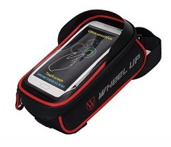 Bike Bag, WATERFLY Frame Bike Bag with Waterproof Touch Screen Bicycle Handbar Front Phone Holde ...
