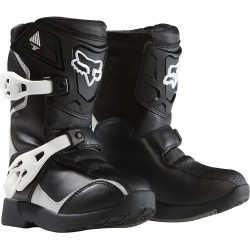 Fox Racing Pee Wee Comp 5K Youth Boys Off-Road/Dirt Bike Motorcycle Boots – Black/Silver / ...