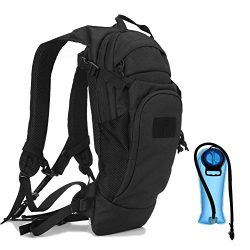 Tactical Hydration Pack Backpack with 2.5L Water Bladder,Outdoor Military Army Airsoft Running C ...