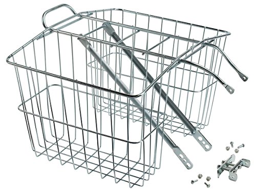 Wald 520 Rear Twin Bicycle Carrier Basket (13.5 x 6.25 x 11)