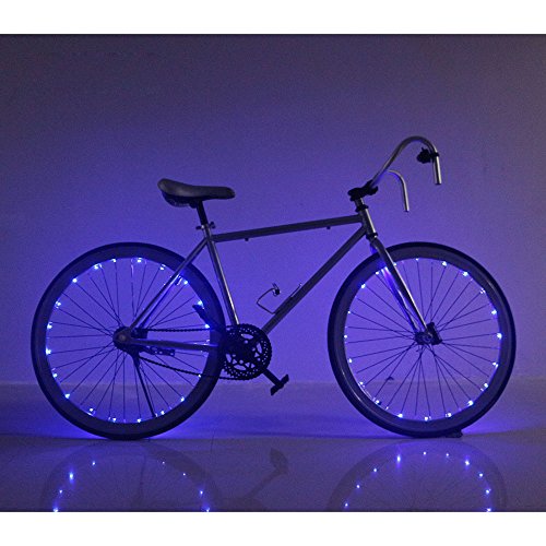 Soondar Super Bright 20-LED Bicycle Bike Rim Lights, Blue