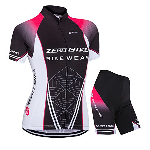 ZEROBIKE Women’s Short Sleeve Cycling Jersey Jacket Cycling Shirt Quick Dry Breathable Mou ...