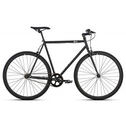 6KU Nebula 1 Fixed Gear Bicycle, Matte Black/Black, 52cm