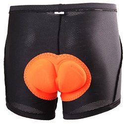 4ucycling Unisex (Mens/Womens) 3D padded Bicycle Cycling Underwear Shorts – XL(haimian) Bl ...