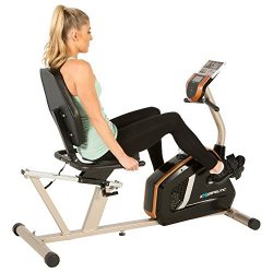 Exerpeutic GOLD 975XBT Bluetooth Smart Technology Recumbent Exercise Bike with 21 Workout Programs