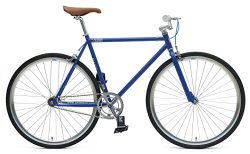 Chill Bikes Single-Speed Commuter Fixie Bike, 53cm/Large, Blue/Silver