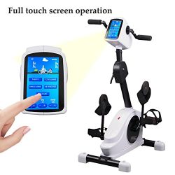 Electronic Physical Therapy Rehab Training Equipment Cycle Arm Leg Pedal Exerciser Bike Health R ...