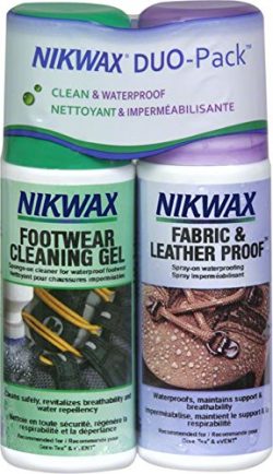 Nikwax Footwear Twin Pack Spray Bottles Fabric / Leather Cleaning Gel 4.2oz