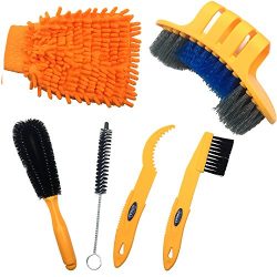 Anndason 6 Pieces Precision Bicycle Cleaning Brush Tool suitable for Mountain, Road, City, Hybri ...