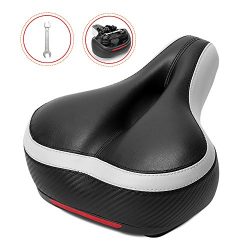 Bike Seat – Inofia Comfort Bicycle Saddle, GEL Memory Foam, Dual Shock Absorbing Ball, Wat ...