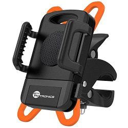 TaoTronics Bike Phone Mount Bicycle Holder, Universal Cradle Clamp for iOS Android Smartphone, B ...