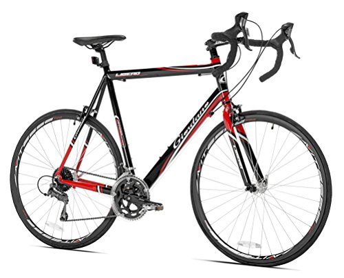 Giordano Libero 1.6 Road Bike, Black/Red, 63cm/Large