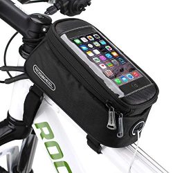 Bicycle Bike Frame Front Tube Beam Bag Transparent PVC Cycling Pannier Pouch Basket for 5.5 inch ...