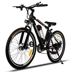 ANCHEER Electric Mountain Bike with 36V, 8AH Removable Lithium-Ion Battery 250W Electric Bike fo ...