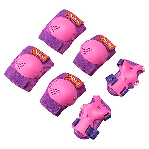 eNilecor Kids/Youth Rollerblade Roller Skates Cycling Knee Pads Elbow Pads Wrist Guards Protecti ...