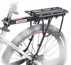 Acomfort 110 Lbs Capacity Adjustable Bike Luggage Cargo Rack Bicycle Accessories