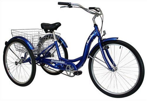 Schwinn Meridian Adult 26-Inch 3-Wheel Bike (Blue)