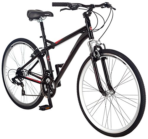 Schwinn Men’s Siro Hybrid Bicycle 700c Wheel, Medium Frame Size Black