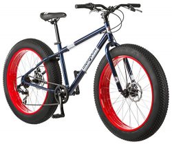 Mongoose men’s Dolomite Fat Tire Bike, Blue, 26 inch